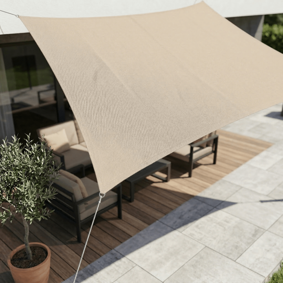 Waterproof UV-Protection Sun Shade Sails for Patio and Balcony