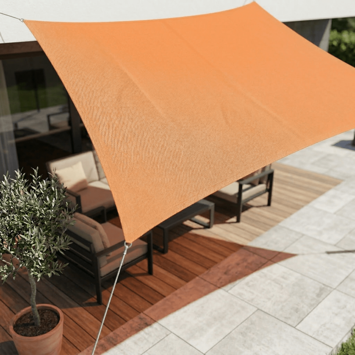 Waterproof UV-Protection Sun Shade Sails for Patio and Balcony