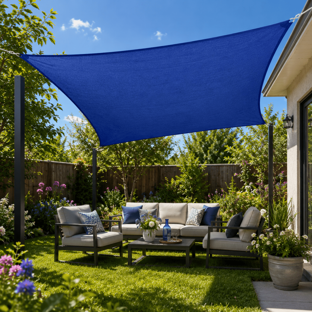 Waterproof UV-Protection Sun Shade Sails for Patio and Balcony