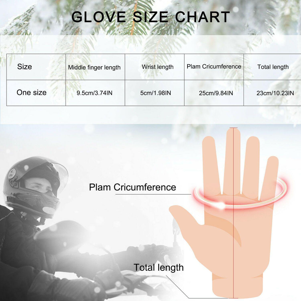 Waterproof Warm Leather Winter Ski Gloves - Touchscreen Compatible (-30°C)