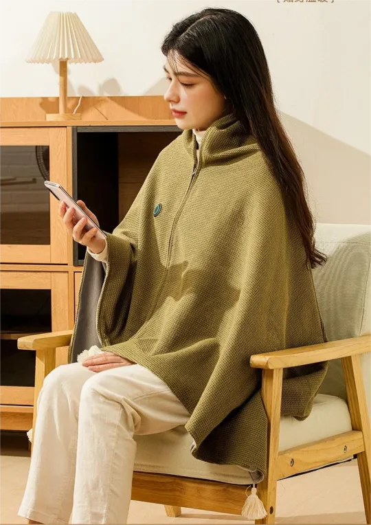 Wearable Heated Blanket – USB-Powered Travel Throw with Fast-Heating Fleece