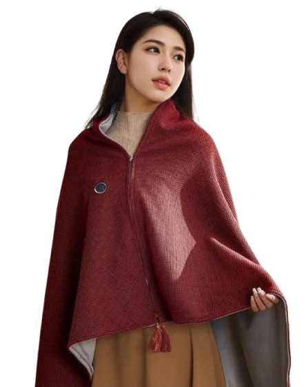 Wearable Heated Blanket – USB-Powered Travel Throw with Fast-Heating Fleece