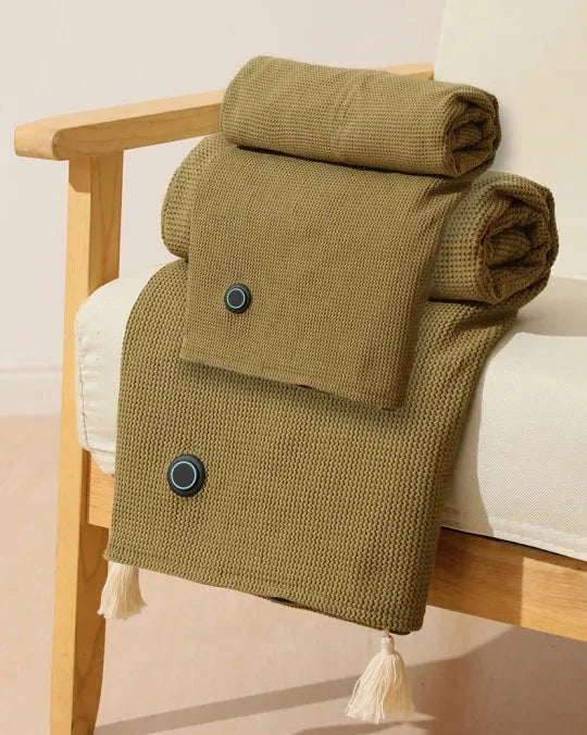 Wearable Heated Blanket – USB-Powered Travel Throw with Fast-Heating Fleece