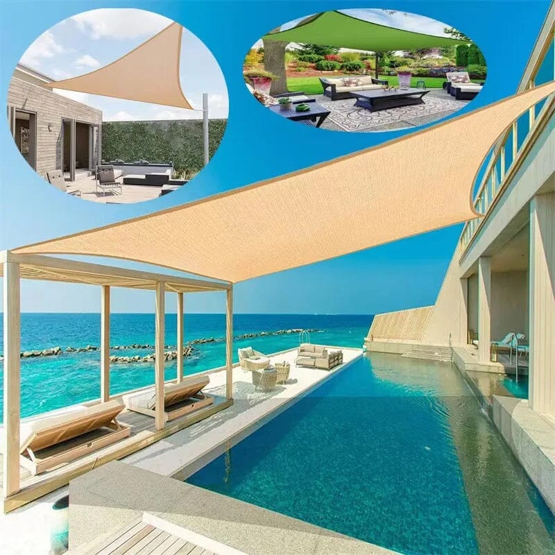 Weather-Resistant Outdoor Shade Sail with UV Protection for Garden and Patio