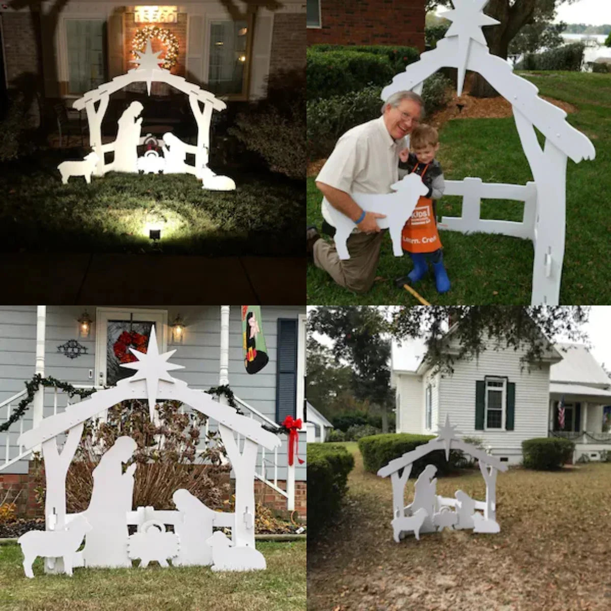 Weatherproof Outdoor Christmas Nativity Scene