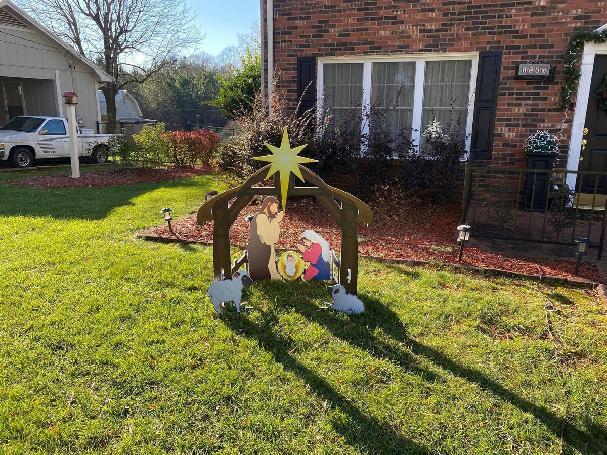Weatherproof Outdoor Christmas Nativity Scene