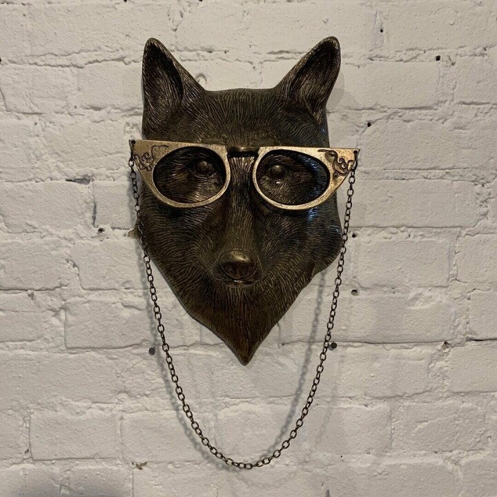 Whimsical Animal Head Wall Sculptures