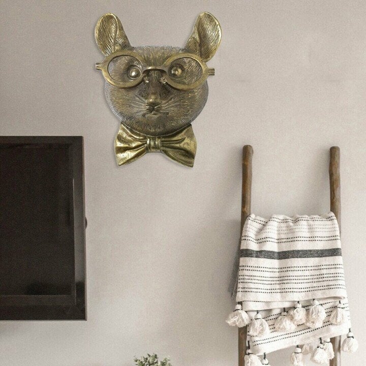 Whimsical Animal Head Wall Sculptures