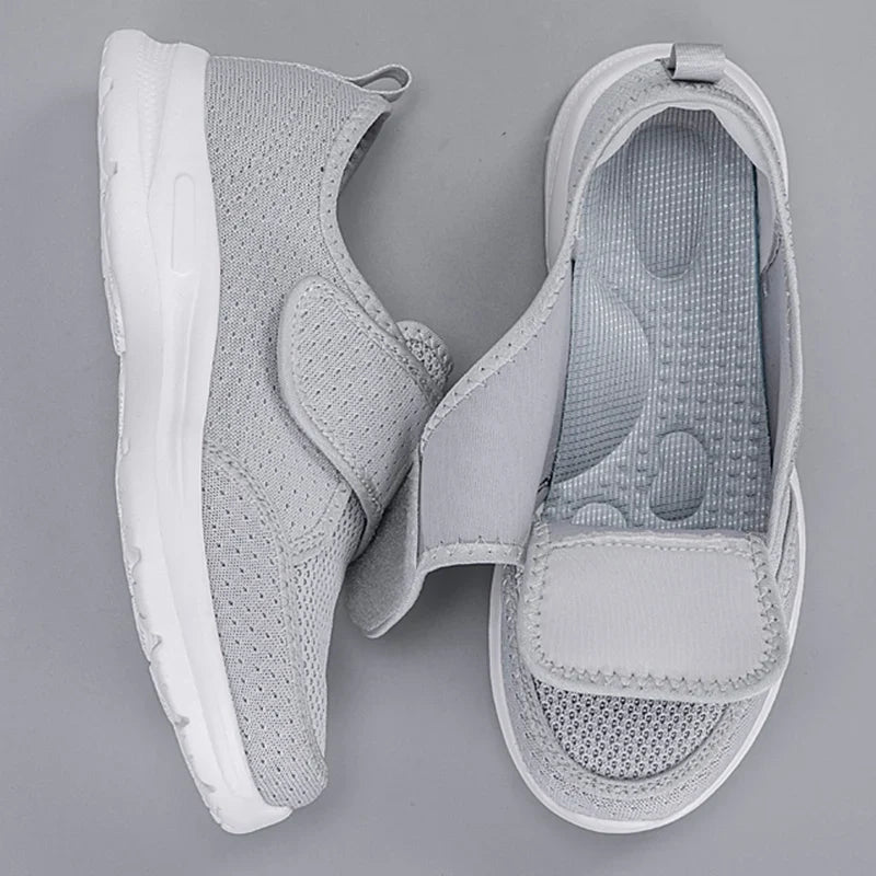 Wide Fit Adjustable Walking Shoes