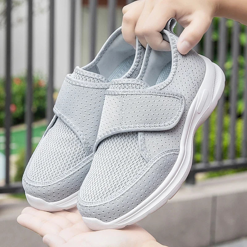 Wide Fit Adjustable Walking Shoes