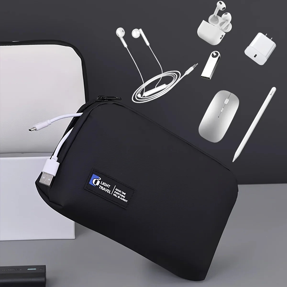 Wide-Opening Tech Organiser