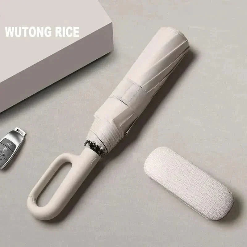 Windproof Automatic Compact Travel Umbrella with UV Protection