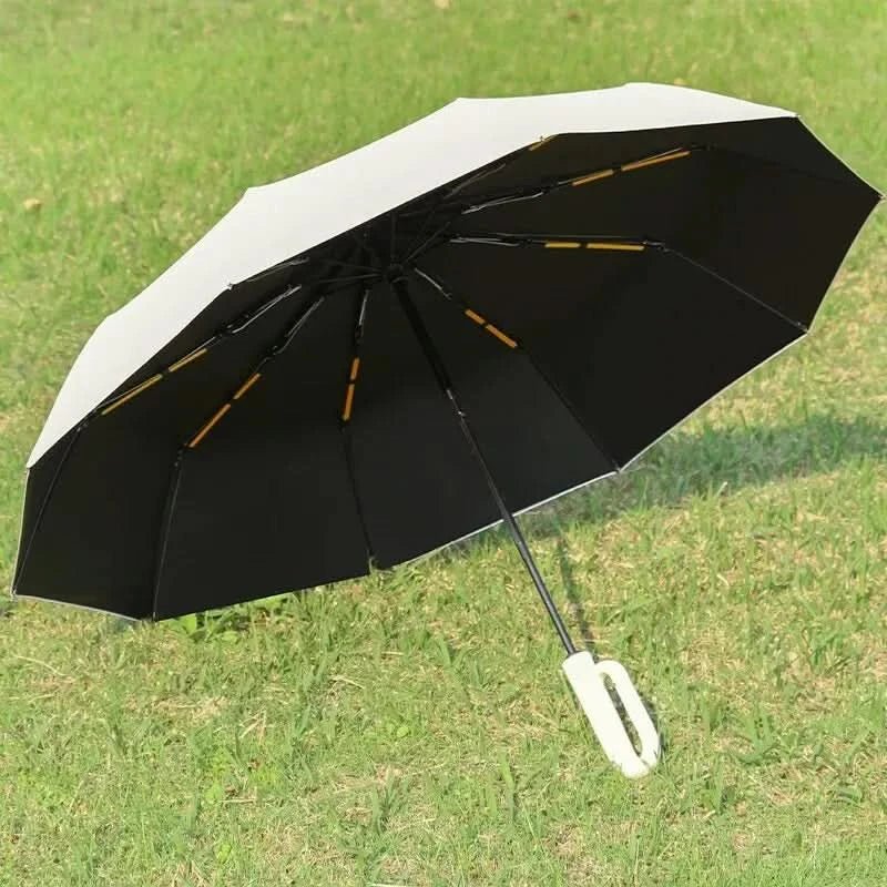 Windproof Automatic Compact Travel Umbrella with UV Protection