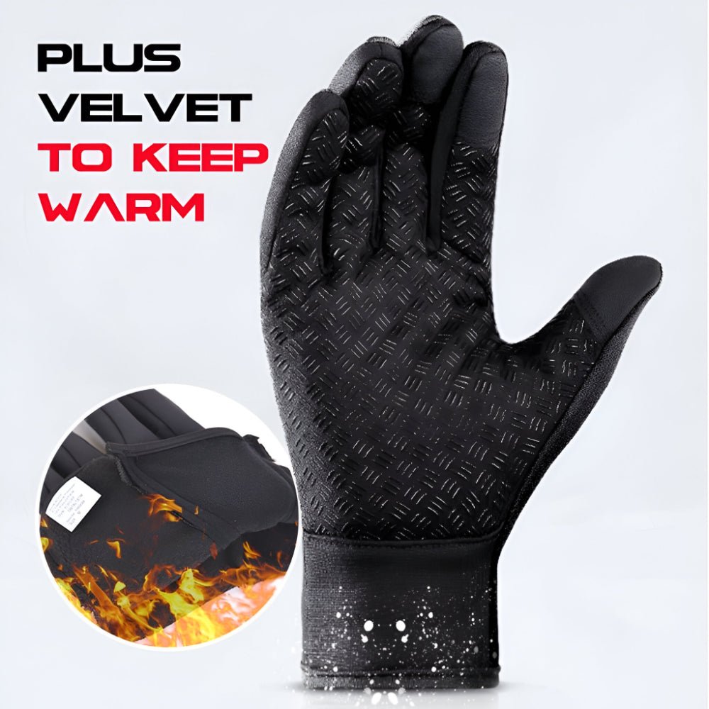 Winter Cycling and Ski Heated Gloves with Touchscreen Coating