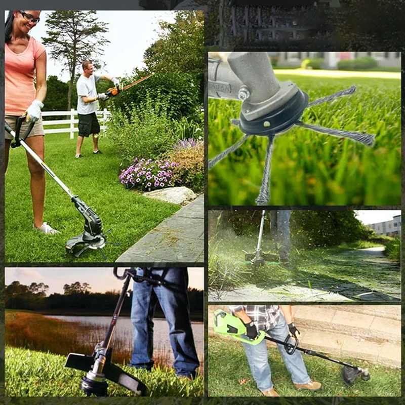 Wire Trimmer Head for Weed Control