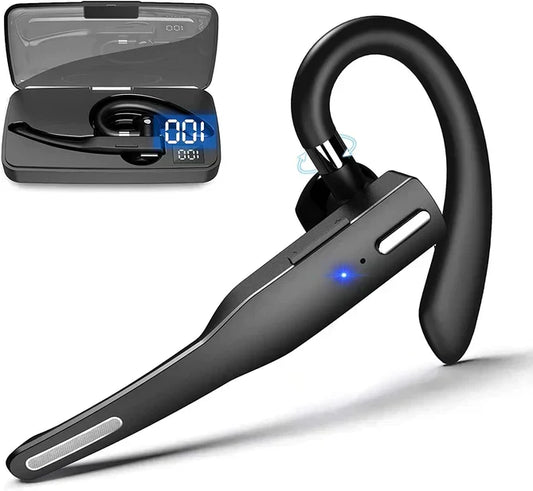 Wireless Bluetooth 5.1 Trucker Headset with Dual Microphone and Noise Cancellation
