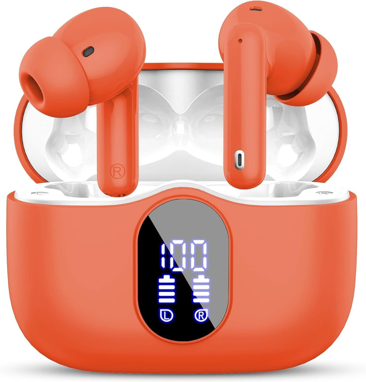 Wireless Bluetooth Headphones with Noise Cancelling Display