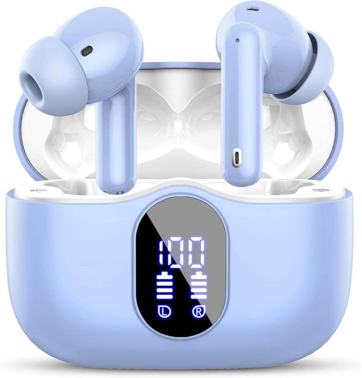 Wireless Bluetooth Headphones with Noise Cancelling Display