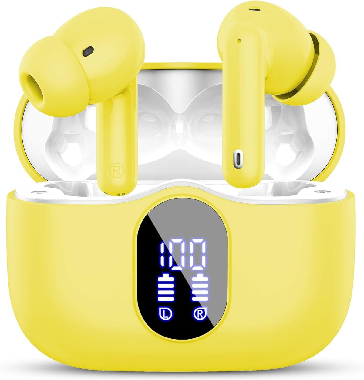 Wireless Bluetooth Headphones with Noise Cancelling Display
