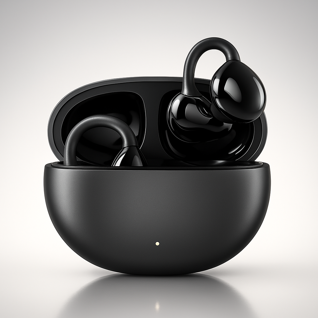 Wireless Clip-On Bluetooth Earbuds - Open-Ear with Clear Sound