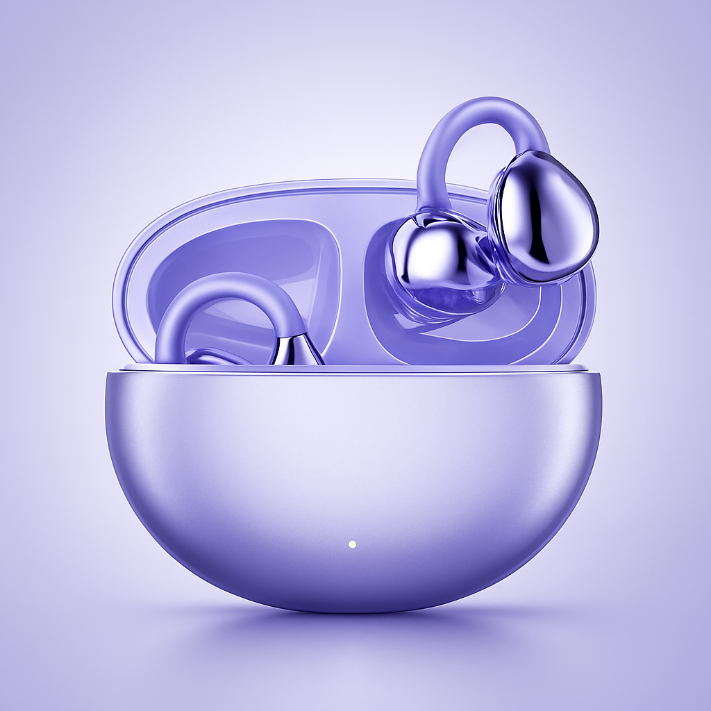 Wireless Clip-On Bluetooth Earbuds - Open-Ear with Clear Sound
