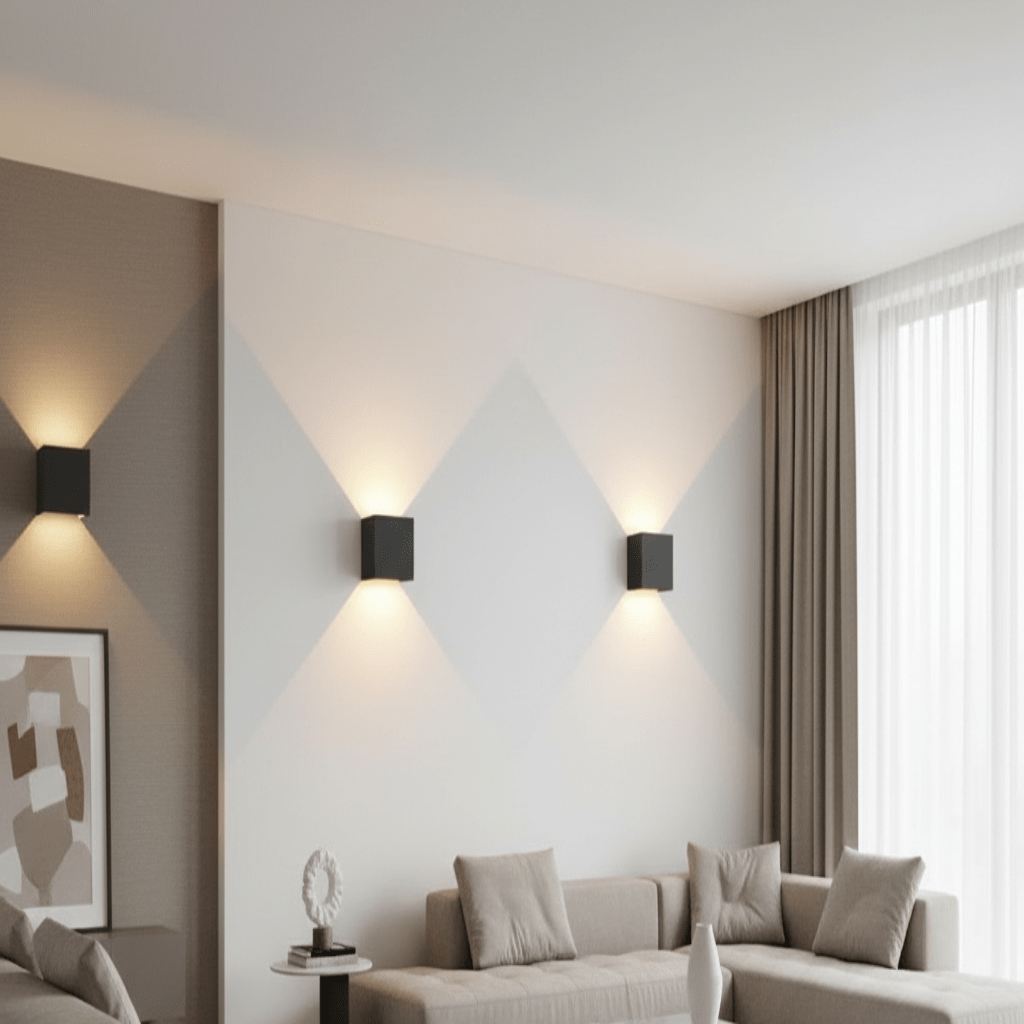 Wireless LED Wall Sconce with Adjustable Light Beam