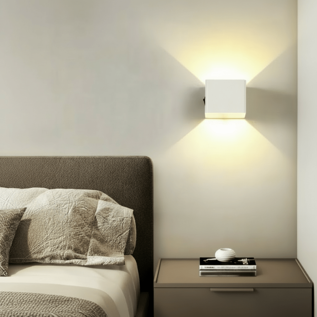 Wireless LED Wall Sconce with Adjustable Light Beam