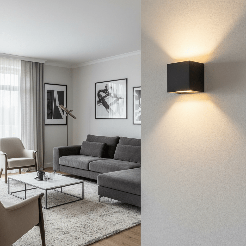 Wireless LED Wall Sconce with Adjustable Light Beam
