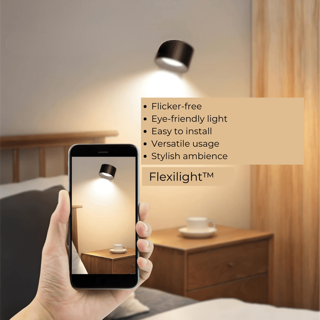 Wireless LED Wall Sconce with Touch Control and 360° Rotation