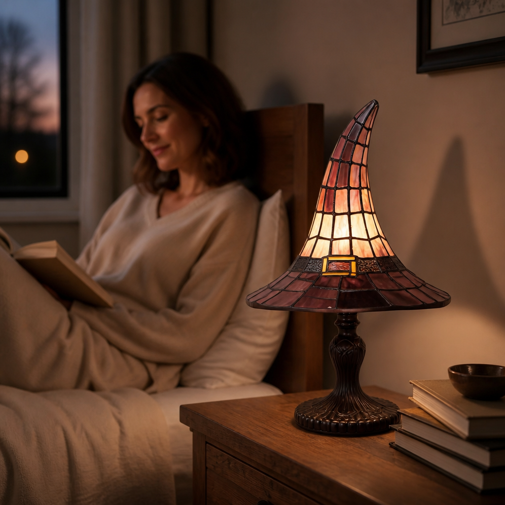 Witch Hat Silhouette Table Lamp