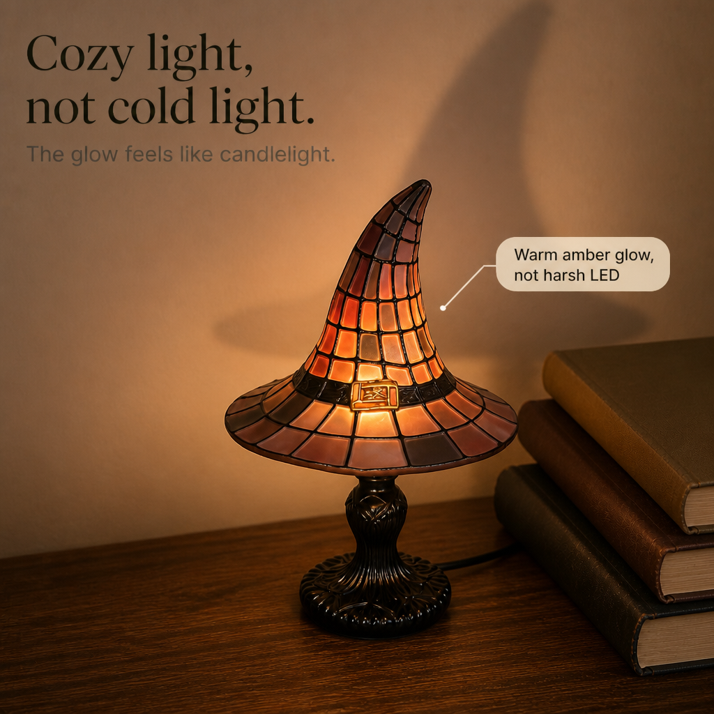 Witch Hat Silhouette Table Lamp