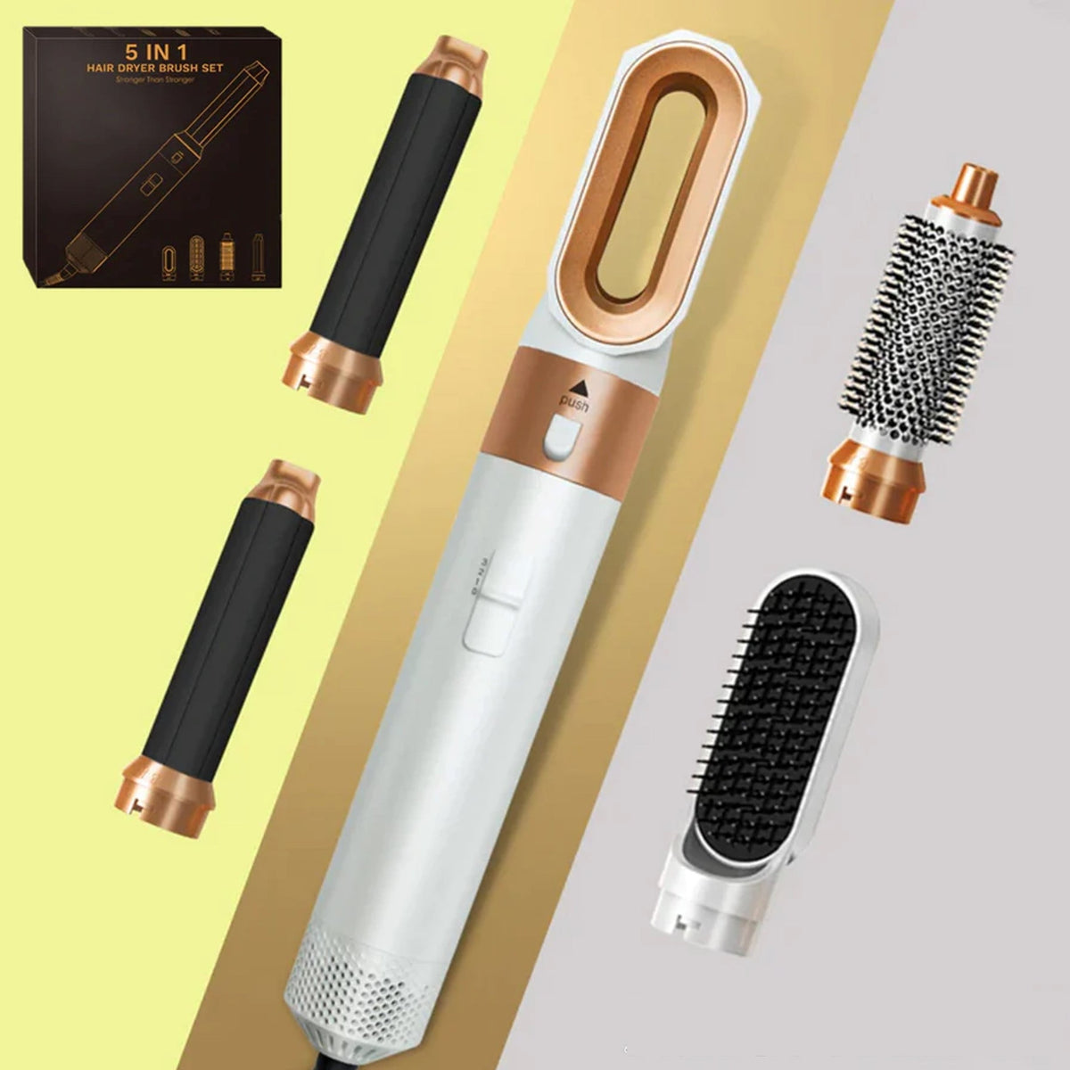 Women's 5-in-1 Hair Styler with Curling & Straightening Options