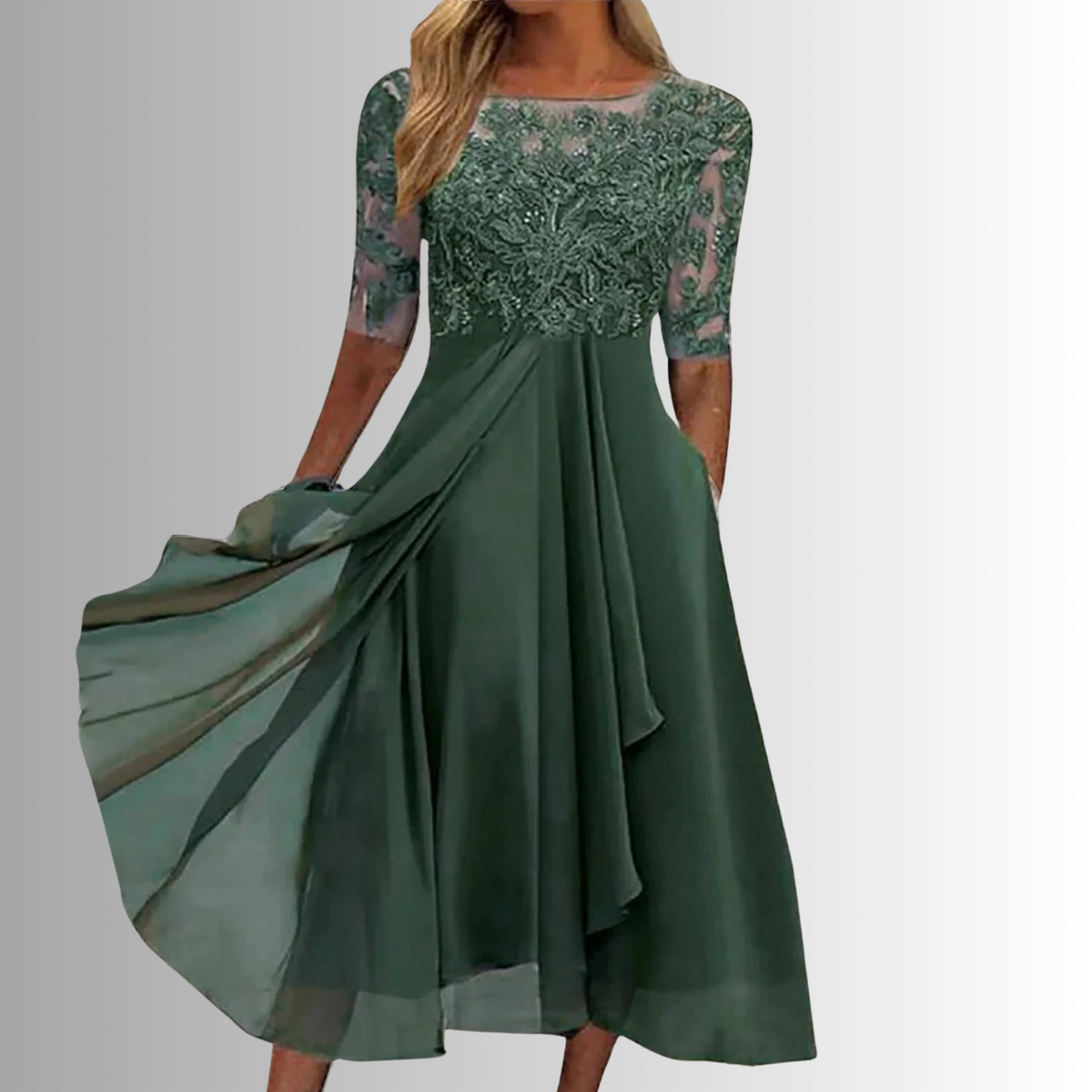 Women's A-Line Midi Dress
