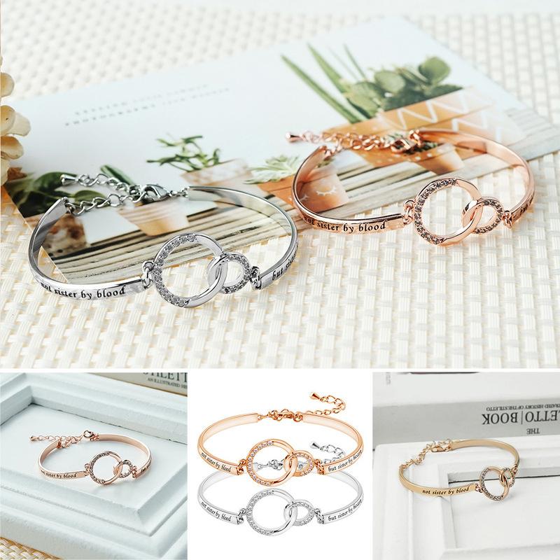 Women's Adjustable Friendship Bracelet in Silver & Rose Gold