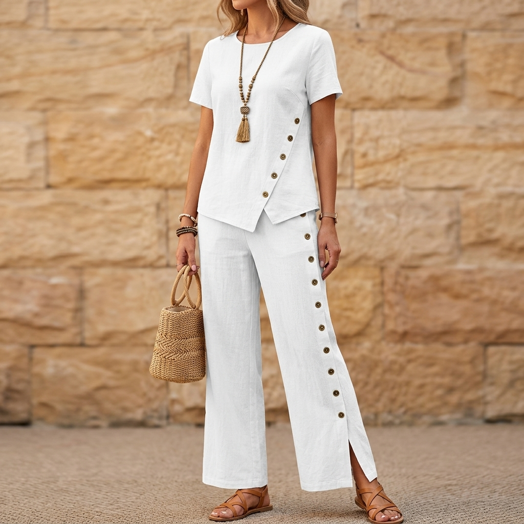 Women's Asymmetric Two-Piece Set