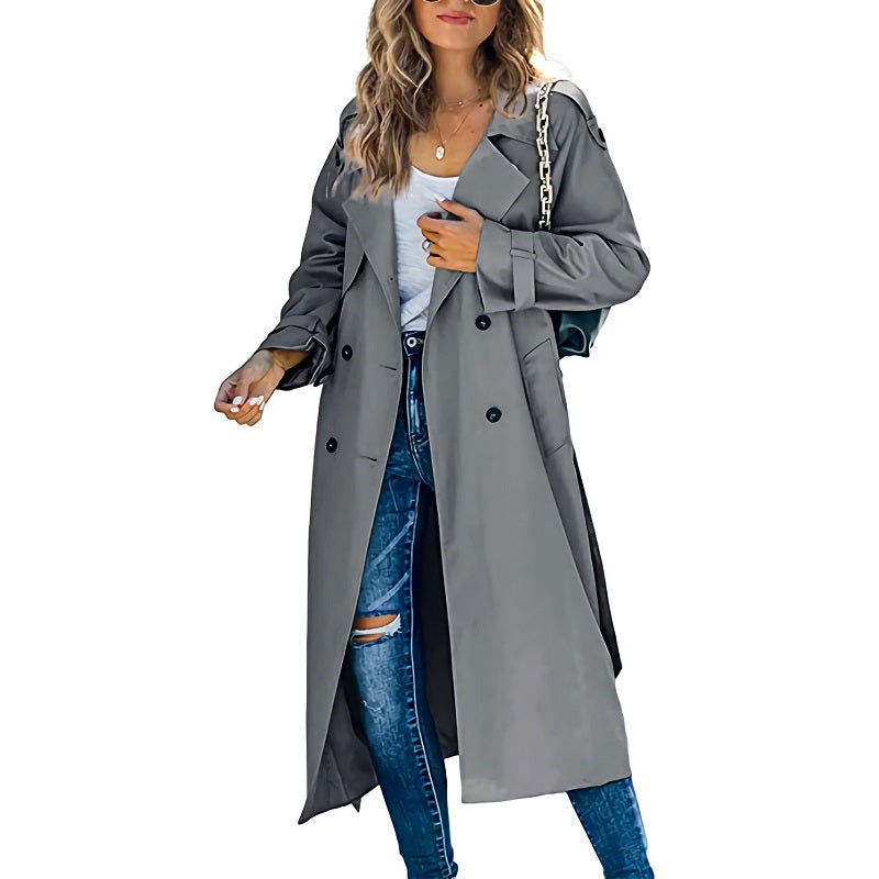 Women's Autumn Long Trench Coat
