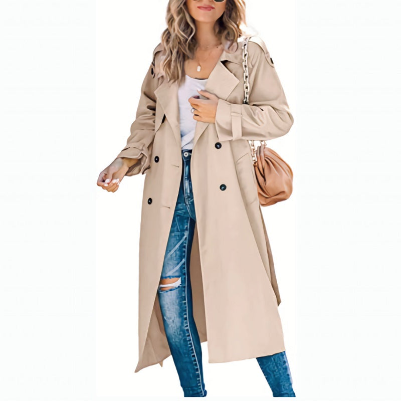 Women's Autumn Long Trench Coat