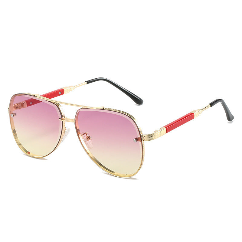 Women's Aviator Sunglasses with Stylish Gradient Protection