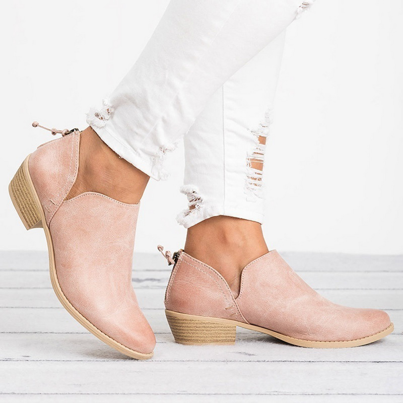 Women's Block Heel Ankle Boots