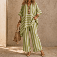 Women's Boho Tunic & Wide-Leg Set