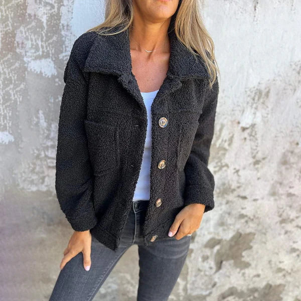 Women's Button-Down Jacket with Collar