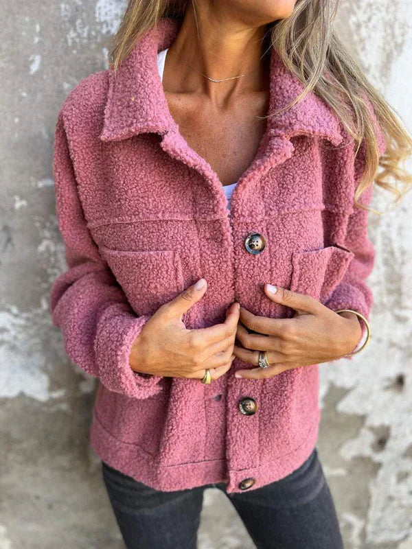 Women's Button-Down Jacket with Collar