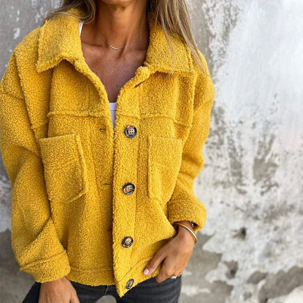 Women's Button-Down Jacket with Collar