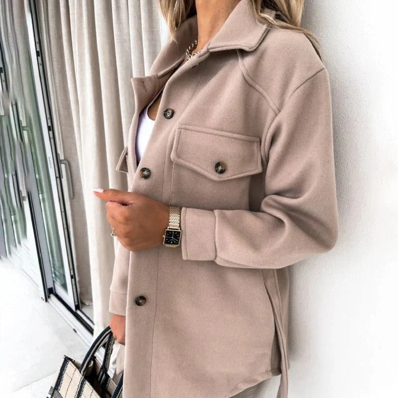 Women's Button-Down Overshirt Jacket