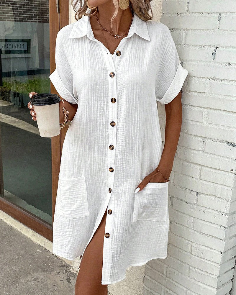Women's Button-Down Shirt Dress