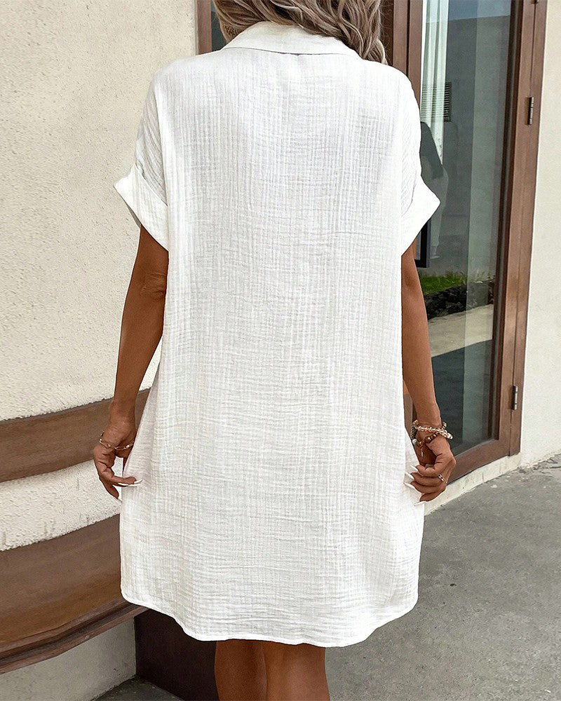 Women's Button-Down Shirt Dress