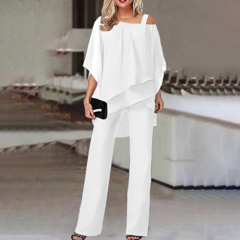 Women's Casual Asymmetrical Two-Piece Set