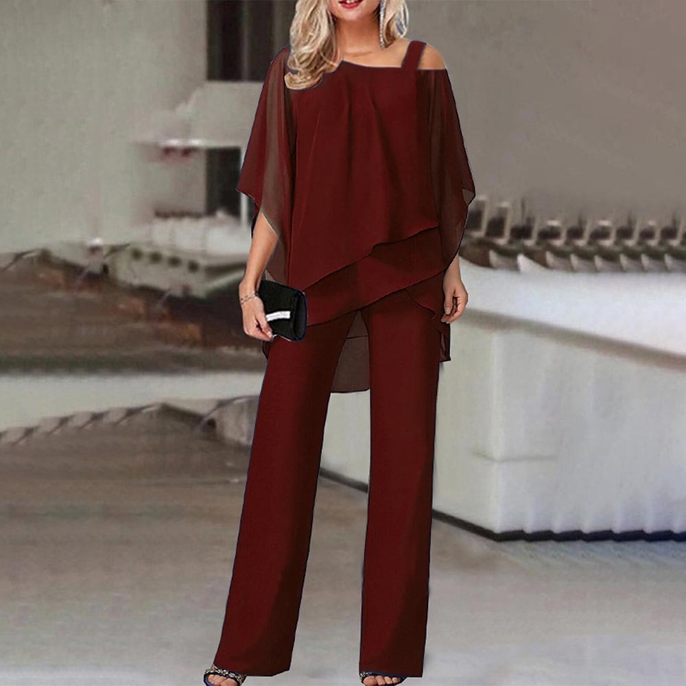 Women's Casual Asymmetrical Two-Piece Set