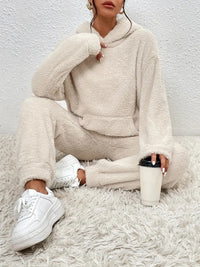 Women's Casual Long Sleeve Hooded Set