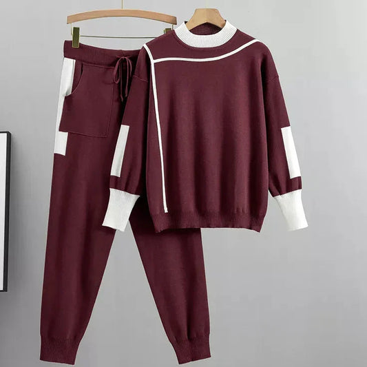 Women's Casual Lounge Sweater and Jogger Pants Set
